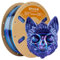ERYONE Ultra Shiny Silk PLA Filament voor 3D Druker, PLA Filament 1.75mm, +/- 0,03mm,1kg 1 Spule, Twisted Silk Rainbow PLA, Obsidian (Schwarz&Blau&Lila)
