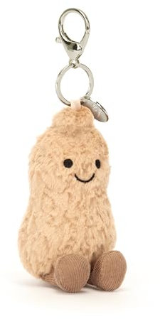 Jellycat Amuseables Peanut Bag Charm 4.5 | Food Plush Keychain | Great Gift Idea, Peanuts, Peanuts