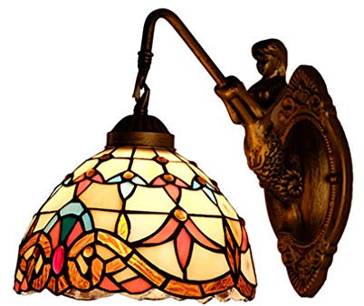 GAUUA Nur Tiffany Stil Lampenschirme, Farbige Glas Wandleuchten, Retro Dekorative Balkone/Flure