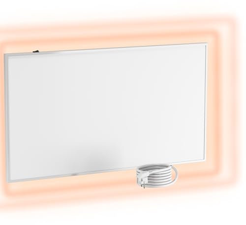 UMBRELLA® Infrarot Wandheizung Heizpaneel [OHNE THERMOSTAT] – Infrarotheizung Wandmontage Heizkörper – Carbon Crystal Infrarotheizung – Infrarot Paneel Badezimmer geeignet – (Modell F450-450W)