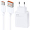 EuAcesry Chargeur 67W Xiaomi Charge Rapide, Chargeur et Câble USB C 1.5M pour Xiaomi Redmi Note 12/13/9/9 Pro/11/11S/8 Pro/10 Pro/10S/9T/9S, Charger Adaptateur Secteur Recharge Smartphone