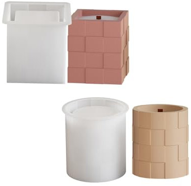 MICFENY Flexible Silikonformen, Harzgussformen, Silikon-Kerzenformen, für Epoxidharz und Schokoladenherstellung