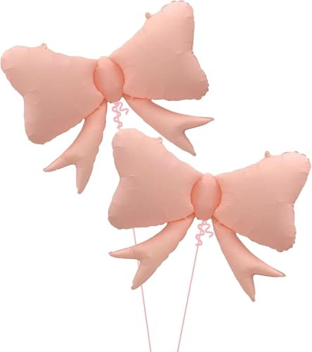 Ballon Rose Pastel Noeud 2 Pièces Ballon Noeud Rose Pale Nœuds Ballons Roses Poudré Ballons Anniversaire Roses Mariage Baptême de Bébé
