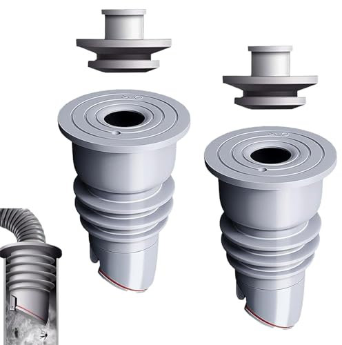 SIXHAOBU 2 Stück Waschmaschinen Rohrdichtung 45-50 mm Waschmaschine Abfluss Adapter Waschmaschinen Rohrverbinder Kanalschlauch Abflussrohrdichtung Schlauch für Badezimmer Küche