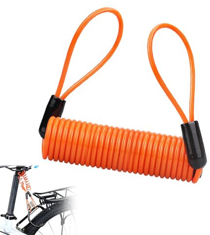 Vierone Motorcycle Dic Lock Remider Cale, 1.2m Orage Parkig Garage Travel Motorcycle Dic Lock Cale