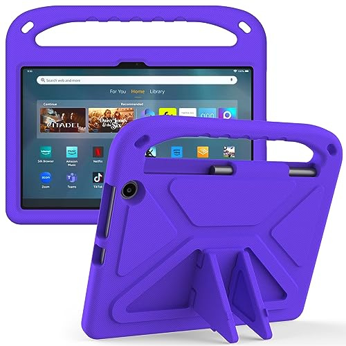 MGUEIAO Compatibile con Amazon Fire Max 11 per Custodia,Antiurto Protettiva con Cavalletto,Custodia Protettiva per Amazon Fire Max 11-Viola