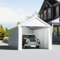 UISEBRT Garage de tente 3 x 6 m – Abri de voiture, tente de garage et tente de rangement en un – Abri et tente de pâturage avec bâche en polyéthylène robuste, cadre en acier, renfort de toit et de sol