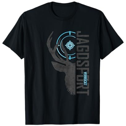 Jagdsport Gadget Jagd Hirschgeweih Jagdbekleidung Jäger T-Shirt