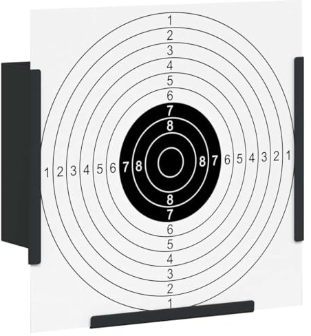 vidaXL Attrape-plombs Noir 17 x 17 cm Acier, Accessoire de tir intérieur, Cible compacte pour améliorer Vos compétences, piège Robuste et Polyvalent