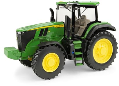 TOMY John Deere LP86722 - Trattore 7R 310 in scala 1:32 con pesi anteriori e asse MFWD orientabile