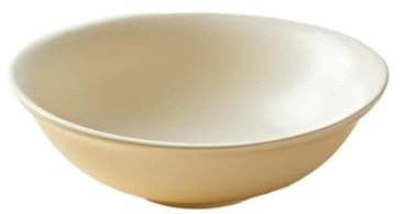 Einfache und kreative Joghurtschalen mit Unterglasur-Keramik-Haushaltsplatten - 15,2 cm dreieckige Schalen beige.