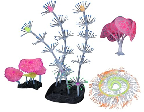 Plante artificielle pour aquarium, terrarium, crevette, fluorescence, accessoires pour aquarium, terrarium, crevettes