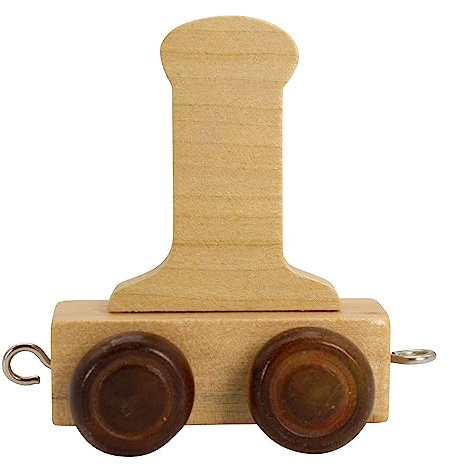 Buchstabenzug aus Holz, Buchstaben Zug, Lok, Waggon, A-Z, Wunschname (I)