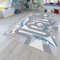 TT Home Kinder-Teppich, Spiel-Teppich Für Kinderzimmer Straßen-Motiv Mit Tieren Creme, Größe:160x220 cm