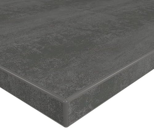 MySpiegel.de Tischplatte Holz Zuschnitt nach Maß Beschichtete Holzdekorplatte Beton dunkel in 19mm Stärke (80 x 80 cm, Beton dunkel)