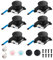 Joycon Joystick di ricambio per joystick analogico, confezione da 6, per controller Joy-Con Switch e Switch Lite, joystick analogico sinistro/destro con fibbie di blocco, impugnature per levette e