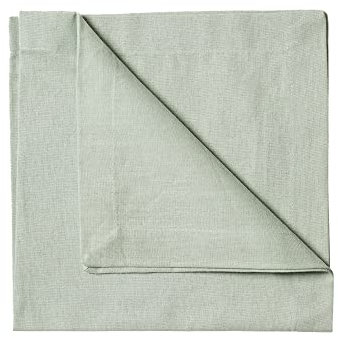 LINUM Robert 4er-Set Stoffservietten 45x45 cm, 100% Baumwolle, Maschinenwaschbar, Helles Eisgrün