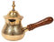 Metal Brass Turkish Kettle for Making Tea, Coffee, Used ON Gas, Turkish Coffee Pot with Cover