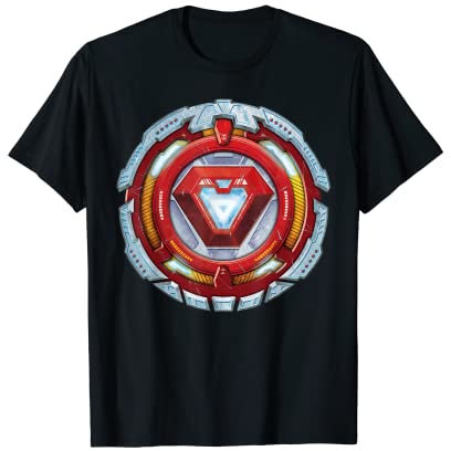 Marvel Avengers Mech Strike Iron Man Arc Reactor T-Shirt