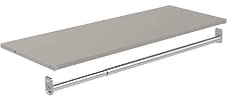 ClosetMaid Modular Storage Shelf and Hang Rod Kit, Taupe