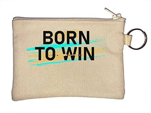 Born to Win Natural Born Winner Porte-Monnaie Porte-clés Beige One Size