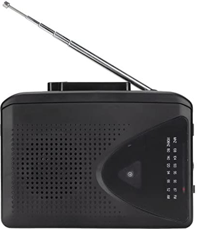 Portable Tape Player, AM FM Radio Stereo Retro Boombox Cassette Player Compact Personal Battery and USB Power Vintage HIFI Cassette Tape Player with 3.5MM Earphones Jack, Built in Speaker