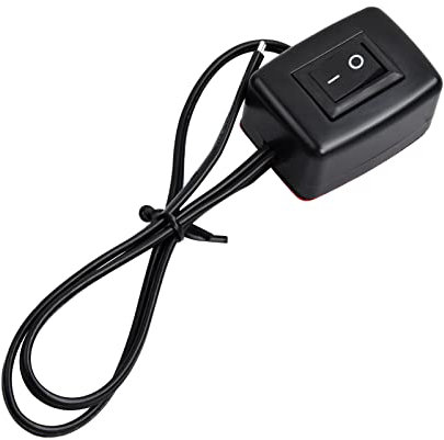 Orenge Interruptor de Boton Tipo Pasta ON/OFF Botón Interruptor Coche de Encendido/Apagado 12V/24V Interruptor de Palanca con 50cm Cable Interruptor Universal para Luz Antiniebla Faro LED Luz