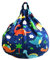 Highdi Sitzsack für Erwachsene Kinder Indoor Outdoor Sitzkissen Waschbarer Weicher Flauschiger Sofabettbezug Ohne Füllung Gartenkissen Bodenkissen für Wohnzimmer Gaming (80 x 90 m,Dinosaurier)