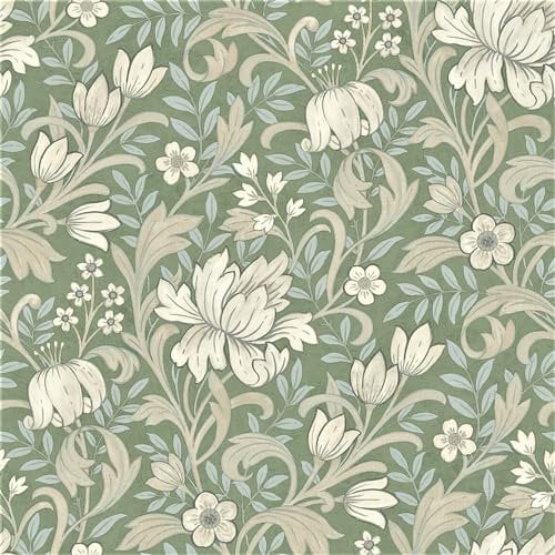 Grandeco Life Marian Sage Tapete A67102 – Floral Modern Morris
