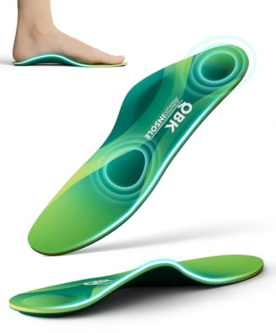 Orthopädische QBK-Einlegesohlen mit verbesserter Unterstützung des Fußgewölbes, lindern Plantarfasziitis, Achillessehnenentzündung, korrigieren O-Beine, Überpronation und lindern Knieschmerzen XXL