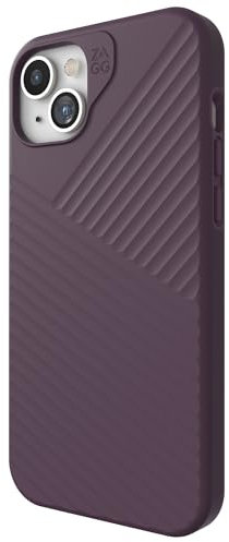 ZAGG Denali Snap iPhone 15 Plus/ 14 Plus Case - Drop Protection (16ft/5m), Dual Layer Textured Cell Phone Case, No-Slip Design, MagSafe Phone Case, Purple