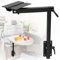 Pied de table amovible en alliage d'aluminium, rotation à 360 degrés, support de table réglable en hauteur pour camping-car, caravane, yachts, facile à installer, 60IBS (noir)