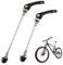Pinchos de liberación rápida para bicicleta, tuercas de rueda de liberación rápida de acero inoxidable, pinchos delanteros y traseros, mango de fibra de carbono para bicicleta de carretera MTB