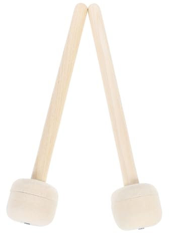 Toyvian Trommelhammer Aus Holz Mit Wollfilz Unverzichtbarer Trommelstock Für Anfänger Und Fortgeschrittene Spieler
