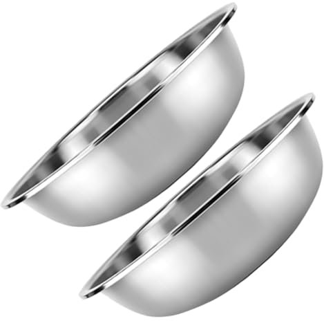 GRIRIW 2pezzi Bacinella Acciaio Inossidabile Ciotola Multiuso Per Lavaggio Verdure E Frutta Da Design Pratico E Facile Da Pulire