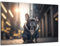 Munera Design - Bild 30x40 - Bulldogge mit Cooler Jacke querformat - Wand-Bilder Wohnzimmer