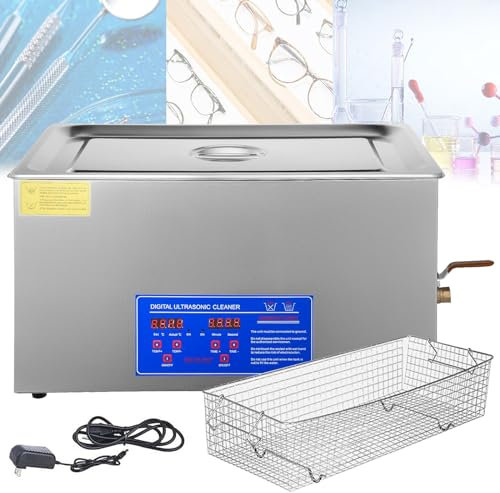 DOZPAL Ultraschallreiniger mit digitalem Timer und Heizung, professionelle Ultraschallreinigungsmaschine zum Reinigen von Schmuck, Brillen, Uhren,3L