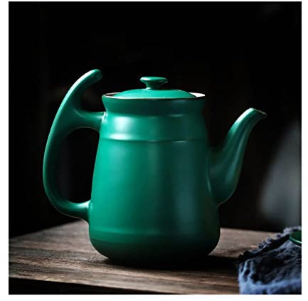 MJMLUCK Tetera Tetera de cerámica Retro de 660 ml, Tetera de gres de Gran Capacidad, Tetera de Agua fría, Tetera Individual Grande, Tetera doméstica, Estufa, Tetera