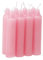Ovaletta 8 Stück Stabkerzen Rosa, Kurze Stabkerzen, Tafelkerzen, Rosa Kerzen, Kerzen Rosa, Notfallkerzen, 2,1 x 10,8 cm