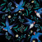 VaryFloral selbstklebende folie schwarz Blumentapete 30.5cmx300cm Wandfolie Selbstklebend Vogel möbel klebefolie Vintage Tapete Blumen Aquarell Folie für Möbel Wasserdicht Fototapete Wohnzimmer