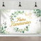 BETESSIN Kommunion Banner 180x110cm - Meine Kommunion Deko mit Eukalyptus Design - Erstkommunion Geschenkidee - Hängende Dekoration zur Kommunion für Junge & Mädchen