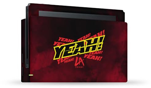 Head Case Designs Officially Licensed WWE Yeah! LA Knight Vinyl Sticker Gaming Skin Decal Cover Compatible With Nintendo Switch Console & Dock
