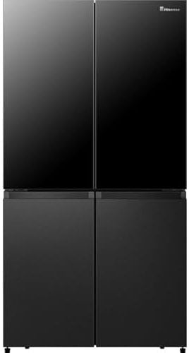 Hisense American Fridge Freezer - Black - E Rated