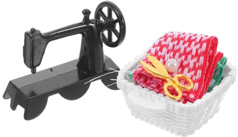 NUOBESTY Vintage Mit Pedal Puppenhaus-zubehör Miniatur-tischdekoration Für Heimwerker