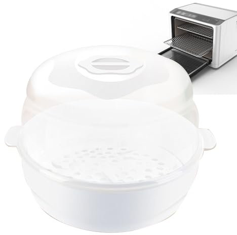 ETUCYNG 22.5x22x17.5cm Baby Bottle Steam Cleaner Microwave Steam Steriliser For Baby Bottles High Temperature Resistant Microwave Bottle Steriliser For Breast Pump Parts Toddler Accessorie