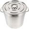 TouSuaRSi Olla sopera de gran capacidad con asas fuertes y tapa, tapa de metal, apta para todo tipo de fuegos (inducción, gas, vitrocerámica) (70 L)