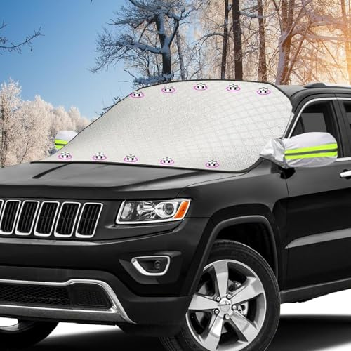 VASIN Auto-Windschutzscheibenabdeckung, 2025 Upgrade, robuste Schutzhülle, magnetische Windschutzscheibenabdeckung mit 8 Magneten, Schnee, Eis, Frost, Sonne, UV-beständig, für Autos, SUVs für jedes
