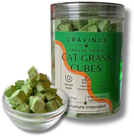 Freeze Dried Cat Grass Cubes 130g