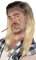 Prollperücke Vokuhilaperücke Proll Perücke Pimp Vokuhila Blond Brünette Grau Schwarz (Blond/Schwarz)