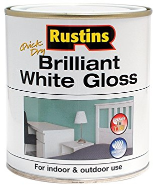 Rustins - Gloss Paint Water Based White 250ml